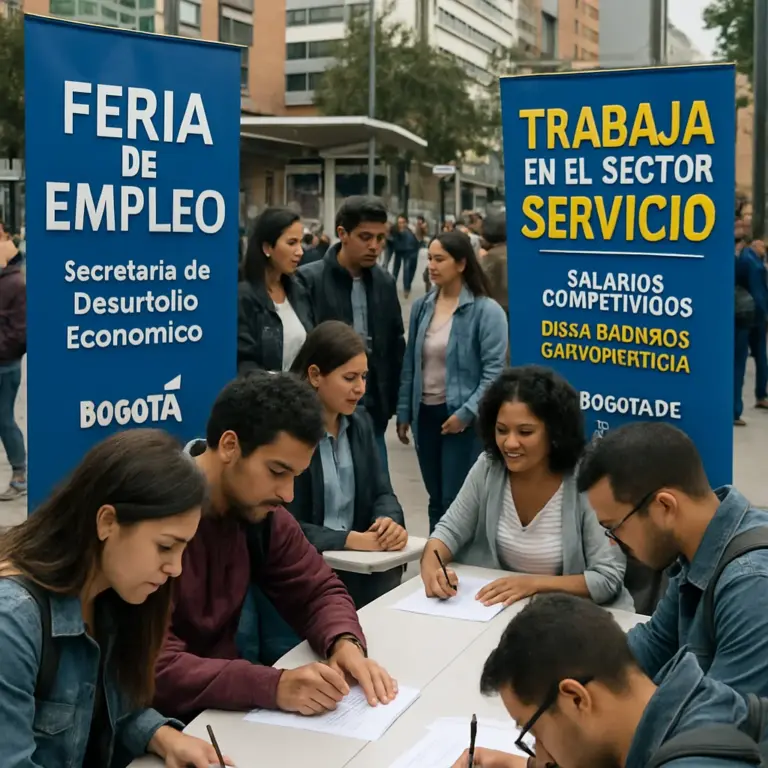 Más de 1,800 empleos en servicios: oportunidades sin experiencia y salarios hasta 6 SMMLV