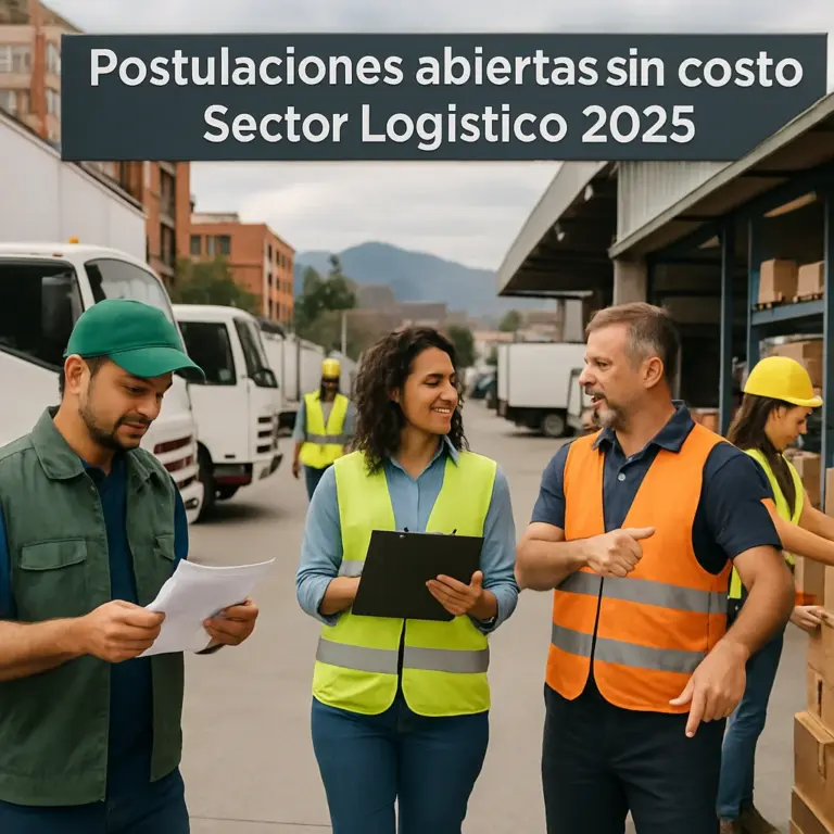 Empleo sector logístico Colombia 2025: vacantes abiertas en todo el país