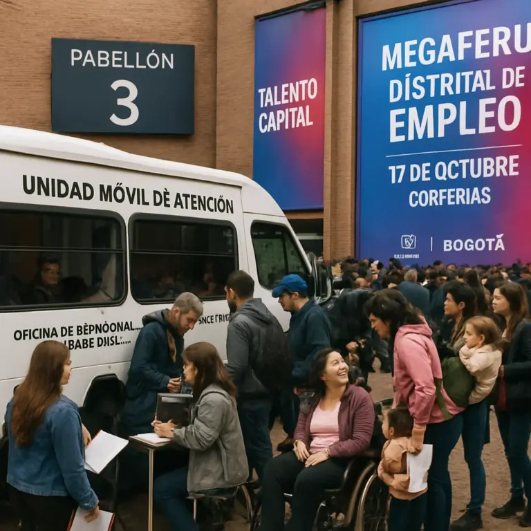 Feria laboral Bogotá 17 de octubre: 15.000 vacantes en Corferias