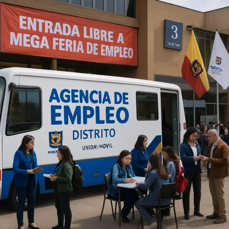 Unidad Móvil facilita registro para Megaferia de Empleo en Corferias 2025